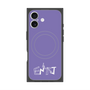プレミアムスクエアケース with MagSafe［ オリジナル - ENTJ 指揮官 - アルファベット - パープル ］