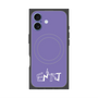 プレミアムスクエアケース with MagSafe［ オリジナル - ENTJ 指揮官 - アルファベット - パープル ］