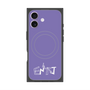 プレミアムスクエアケース with MagSafe［ オリジナル - ENTJ 指揮官 - アルファベット - パープル ］