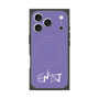 プレミアムスクエアケース with MagSafe［ オリジナル - ENTJ 指揮官 - アルファベット - パープル ］