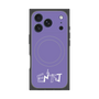 プレミアムスクエアケース with MagSafe［ オリジナル - ENTJ 指揮官 - アルファベット - パープル ］