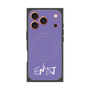 プレミアムスクエアケース with MagSafe［ オリジナル - ENTJ 指揮官 - アルファベット - パープル ］