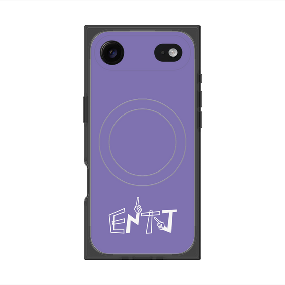 プレミアムスクエアケース with MagSafe［ オリジナル - ENTJ 指揮官 - アルファベット - パープル ］