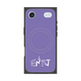 プレミアムスクエアケース with MagSafe［ オリジナル - ENTJ 指揮官 - アルファベット - パープル ］