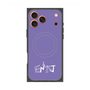 プレミアムスクエアケース with MagSafe［ オリジナル - ENTJ 指揮官 - アルファベット - パープル ］