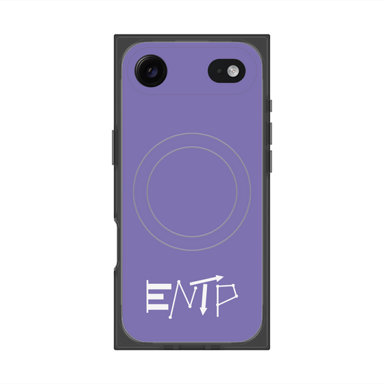 プレミアムスクエアケース with MagSafe［ オリジナル - ENTP 討論者 - アルファベット - パープル ］