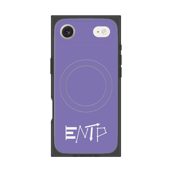 プレミアムスクエアケース with MagSafe［ オリジナル - ENTP 討論者 - アルファベット - パープル ］