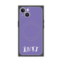 プレミアムスクエアケース with MagSafe［ オリジナル - INTJ 建築家 - アルファベット - パープル ］