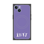 プレミアムスクエアケース with MagSafe［ オリジナル - INTJ 建築家 - アルファベット - パープル ］