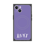 プレミアムスクエアケース with MagSafe［ オリジナル - INTJ 建築家 - アルファベット - パープル ］