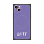 プレミアムスクエアケース with MagSafe［ オリジナル - INTJ 建築家 - アルファベット - パープル ］