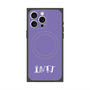 プレミアムスクエアケース with MagSafe［ オリジナル - INTJ 建築家 - アルファベット - パープル ］