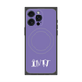 プレミアムスクエアケース with MagSafe［ オリジナル - INTJ 建築家 - アルファベット - パープル ］