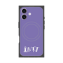 プレミアムスクエアケース with MagSafe［ オリジナル - INTJ 建築家 - アルファベット - パープル ］