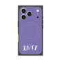 プレミアムスクエアケース with MagSafe［ オリジナル - INTJ 建築家 - アルファベット - パープル ］