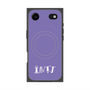 プレミアムスクエアケース with MagSafe［ オリジナル - INTJ 建築家 - アルファベット - パープル ］