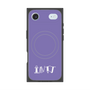 プレミアムスクエアケース with MagSafe［ オリジナル - INTJ 建築家 - アルファベット - パープル ］