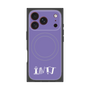 プレミアムスクエアケース with MagSafe［ オリジナル - INTJ 建築家 - アルファベット - パープル ］