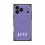 プレミアムスクエアケース with MagSafe［ オリジナル - INTJ 建築家 - アルファベット - パープル ］