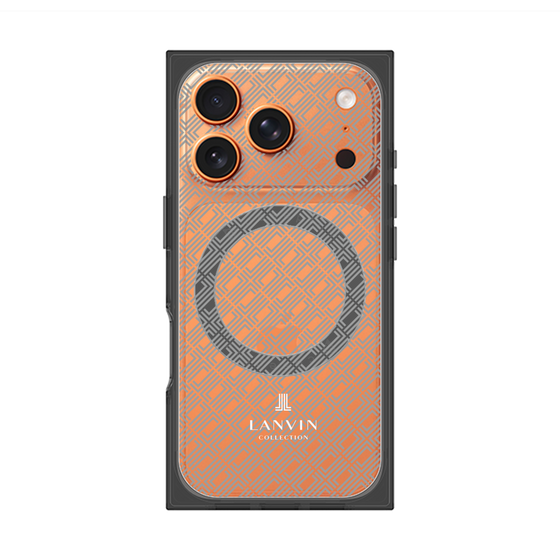 プレミアムスクエアケース with MagSafe［ LANVIN COLLECTION - ロゴパターン ］
