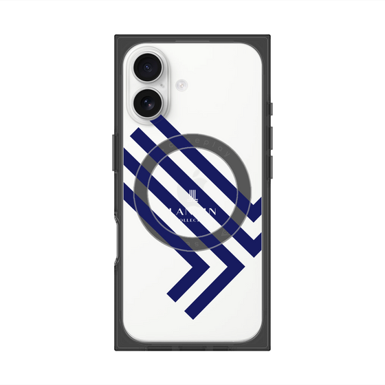 プレミアムスクエアケース with MagSafe［ LANVIN COLLECTION - ロゴ - ネイビー ］