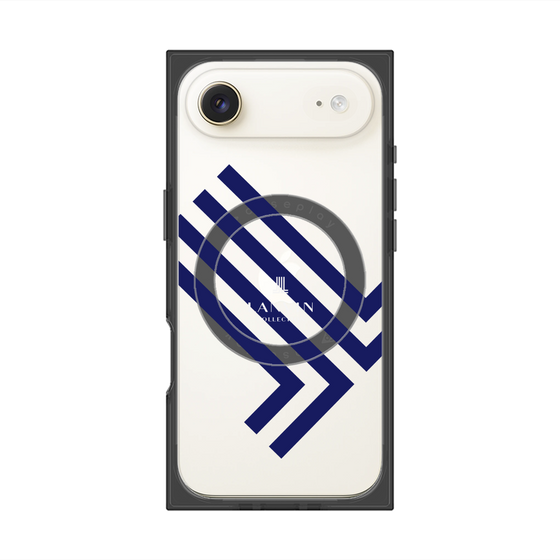 プレミアムスクエアケース with MagSafe［ LANVIN COLLECTION - ロゴ - ネイビー ］