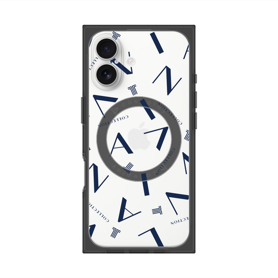 プレミアムスクエアケース with MagSafe［ LANVIN COLLECTION - タイポグラフィ ］