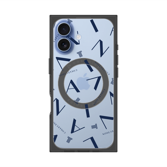 プレミアムスクエアケース with MagSafe［ LANVIN COLLECTION - タイポグラフィ ］
