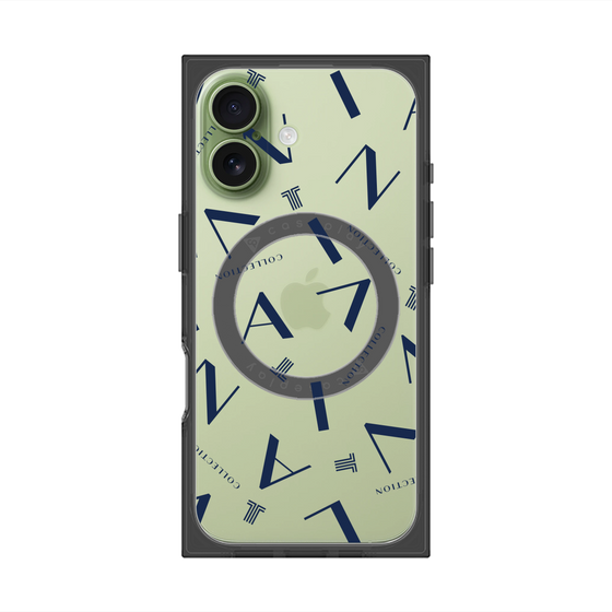 プレミアムスクエアケース with MagSafe［ LANVIN COLLECTION - タイポグラフィ ］