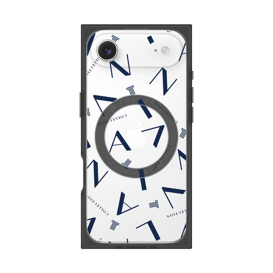 プレミアムスクエアケース with MagSafe［ LANVIN COLLECTION - タイポグラフィ ］