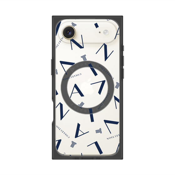 プレミアムスクエアケース with MagSafe［ LANVIN COLLECTION - タイポグラフィ ］