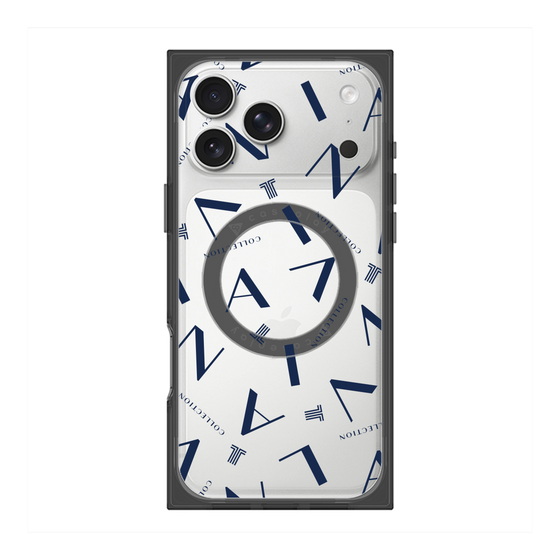 プレミアムスクエアケース with MagSafe［ LANVIN COLLECTION - タイポグラフィ ］
