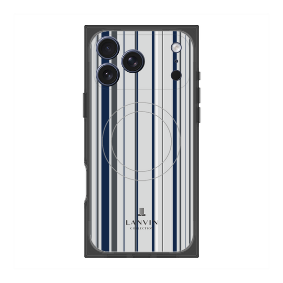 プレミアムスクエアケース with MagSafe［ LANVIN COLLECTION - ストライプ ］