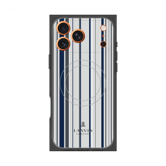 プレミアムスクエアケース with MagSafe［ LANVIN COLLECTION - ストライプ ］