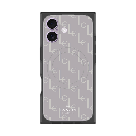 プレミアムスクエアケース with MagSafe［ LANVIN COLLECTION - ジオメトリック - ライラック ］