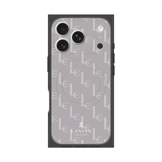 プレミアムスクエアケース with MagSafe［ LANVIN COLLECTION - ジオメトリック - ライラック ］