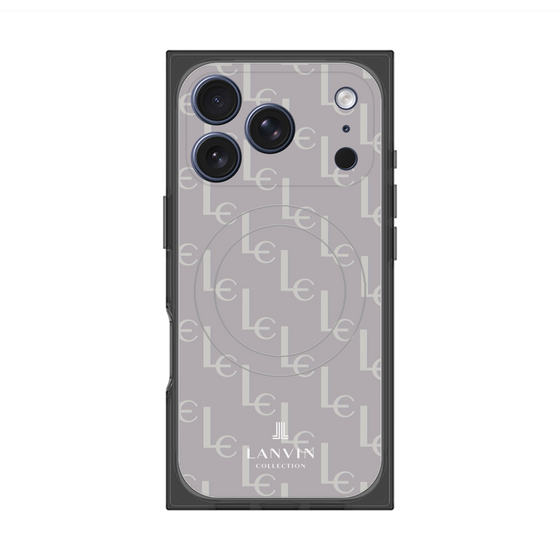 プレミアムスクエアケース with MagSafe［ LANVIN COLLECTION - ジオメトリック - ライラック ］