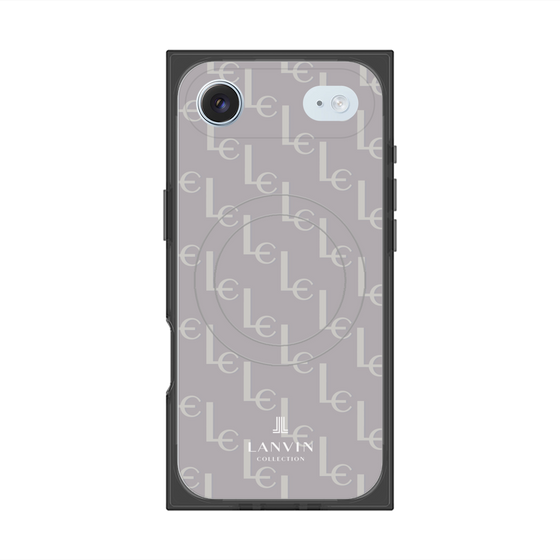 プレミアムスクエアケース with MagSafe［ LANVIN COLLECTION - ジオメトリック - ライラック ］