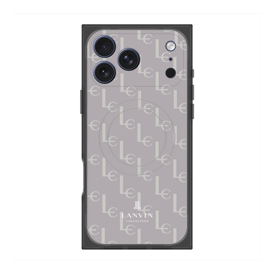 プレミアムスクエアケース with MagSafe［ LANVIN COLLECTION - ジオメトリック - ライラック ］
