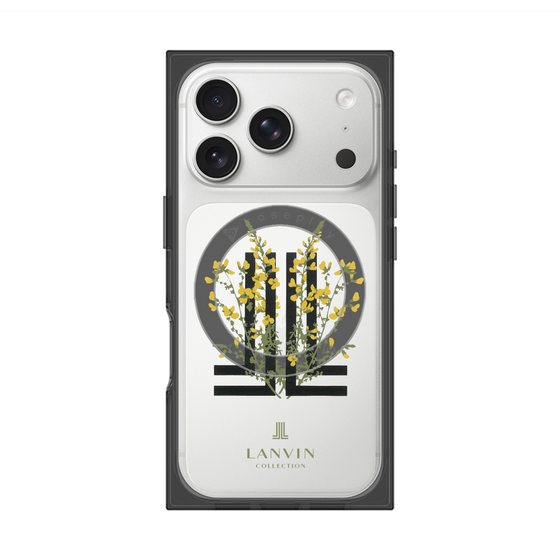 プレミアムスクエアケース with MagSafe［ LANVIN COLLECTION - フラワー ］