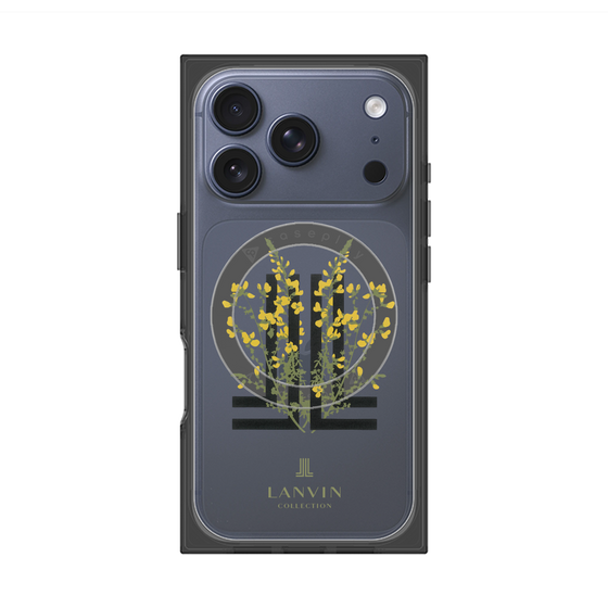 プレミアムスクエアケース with MagSafe［ LANVIN COLLECTION - フラワー ］