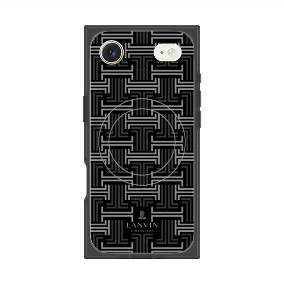 プレミアムスクエアケース with MagSafe［ LANVIN COLLECTION - モノグラム - 黒 ］