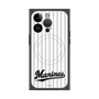 プレミアムスクエアケース with MagSafe［ 千葉ロッテマリーンズ - ワードロゴ - マリーンズストライプ ］