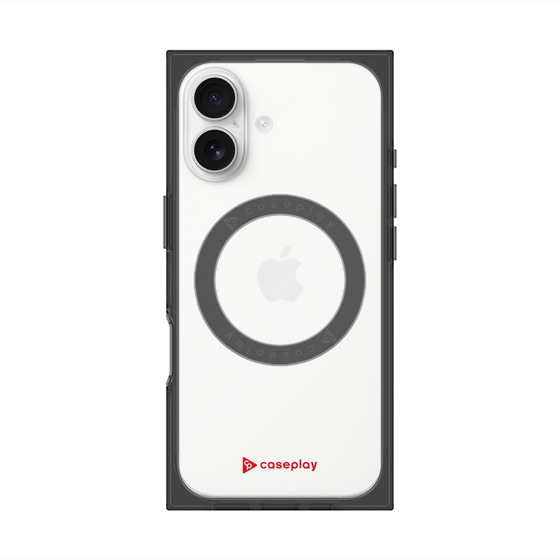 プレミアムスクエアケース with MagSafe［ オリジナル - caseplayロゴ - レッド/A ］