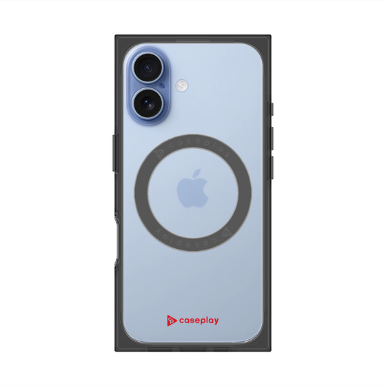 プレミアムスクエアケース with MagSafe［ オリジナル - caseplayロゴ - レッド/A ］