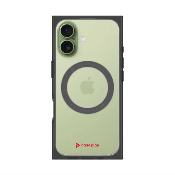 プレミアムスクエアケース with MagSafe［ オリジナル - caseplayロゴ - レッド/A ］