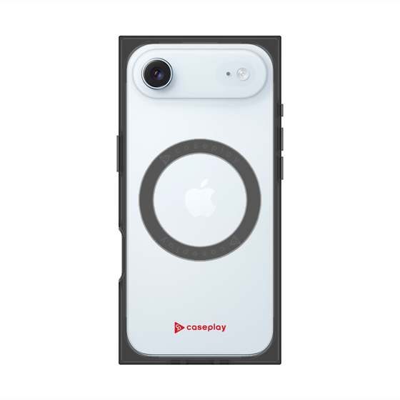 プレミアムスクエアケース with MagSafe［ オリジナル - caseplayロゴ - レッド/A ］