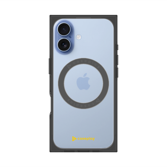 プレミアムスクエアケース with MagSafe［ オリジナル - caseplayロゴ - イエロー/A ］