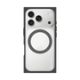プレミアムスクエアケース with MagSafe［ オリジナル - caseplayロゴ - ホワイト/B ］
