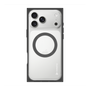 プレミアムスクエアケース with MagSafe［ オリジナル - caseplayロゴ - ホワイト/B ］
